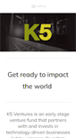 Mobile Screenshot of k5ventures.com